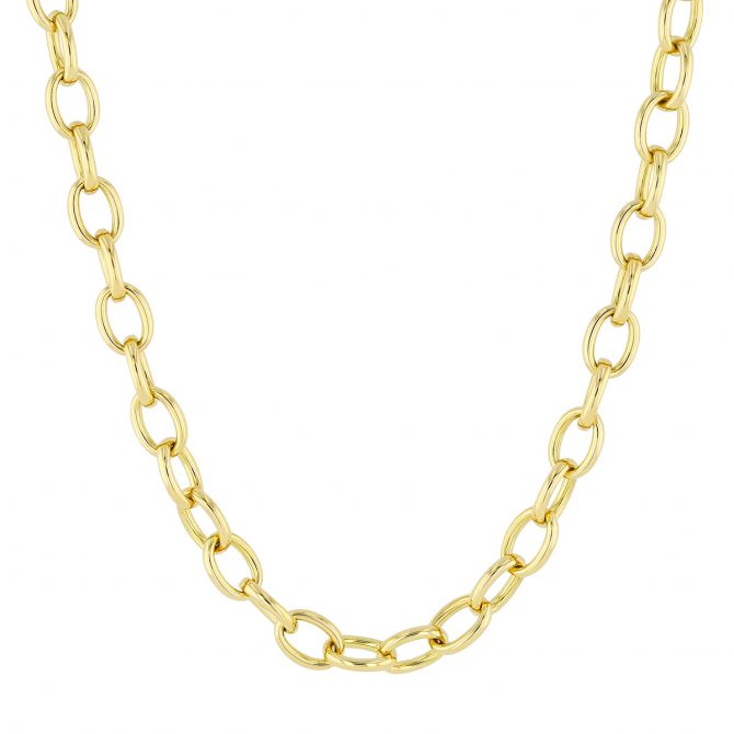 Roberto Coin Yellow Gold Link Chain Necklace, 18"