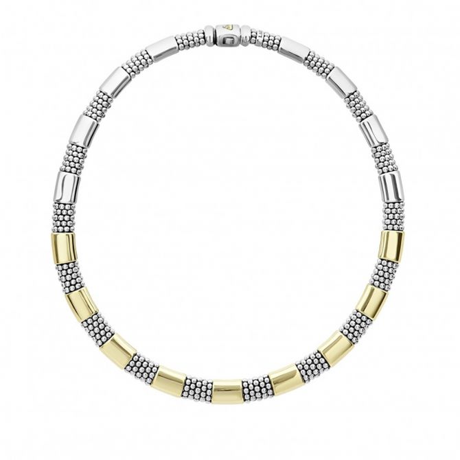LAGOS High Bar Gold Caviar Necklace