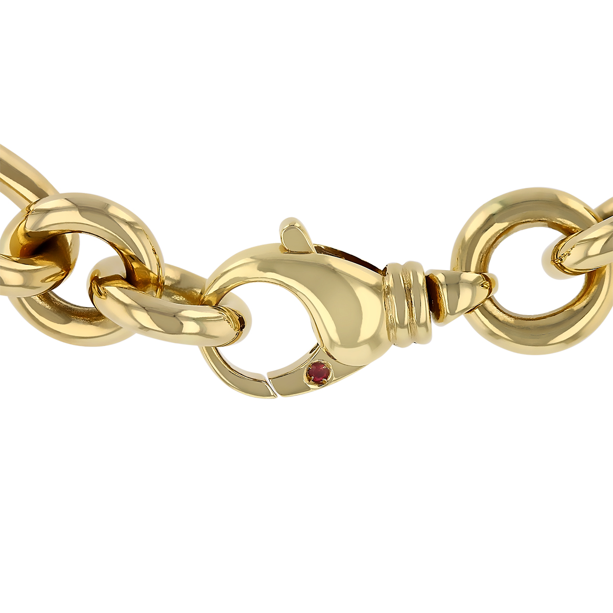 Roberto Coin Oro Classic Yellow Gold Long Oval Link Necklace, 18