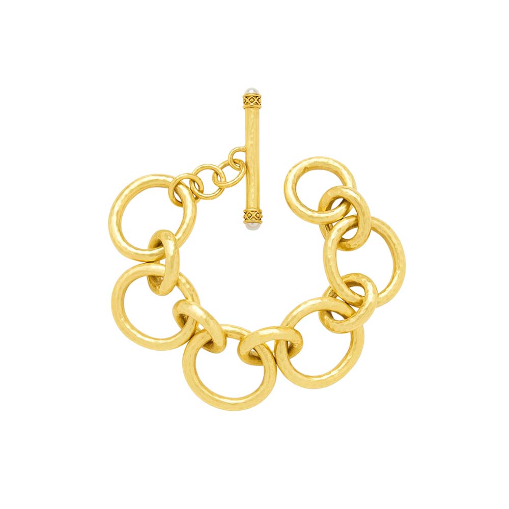 Julie Vos Grande Soho Link Bracelet in Gold Tone, 8