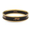 Halcyon Days Tiger Bangle, Black