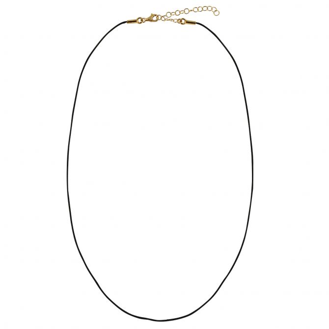 Marika 14K Yellow Gold Black Cord Chain with 2" extender