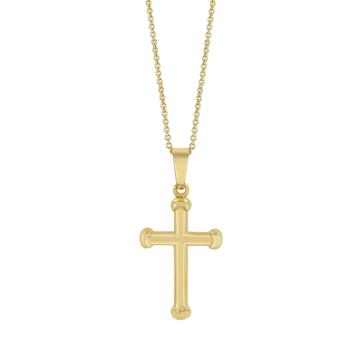 Yellow Gold Cross Pendant, 18