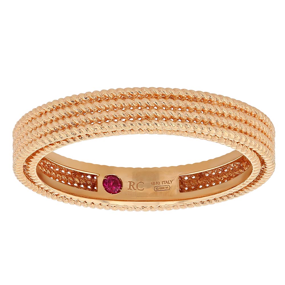 Roberto Coin Symphony Barocco Rose Gold Band Ring