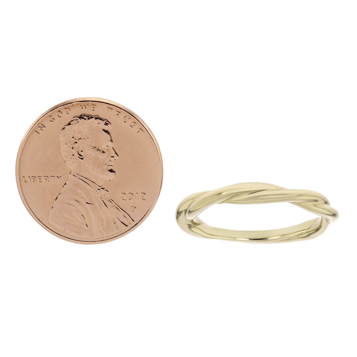 14K Yellow Gold Twisted Ring