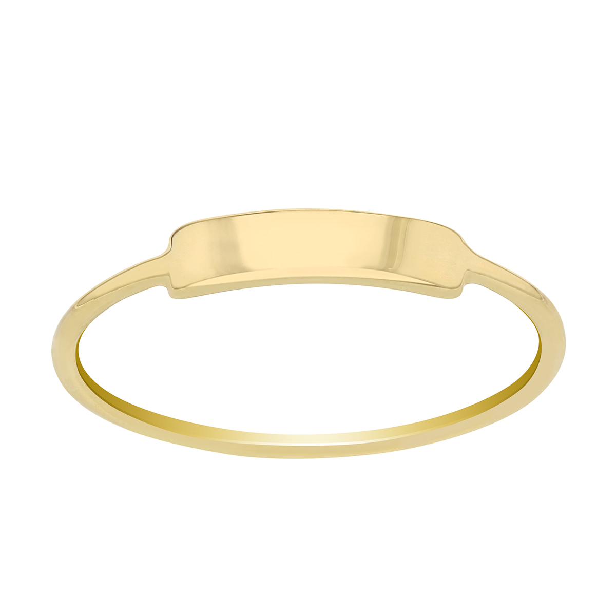 Yellow Gold Small ID Ring