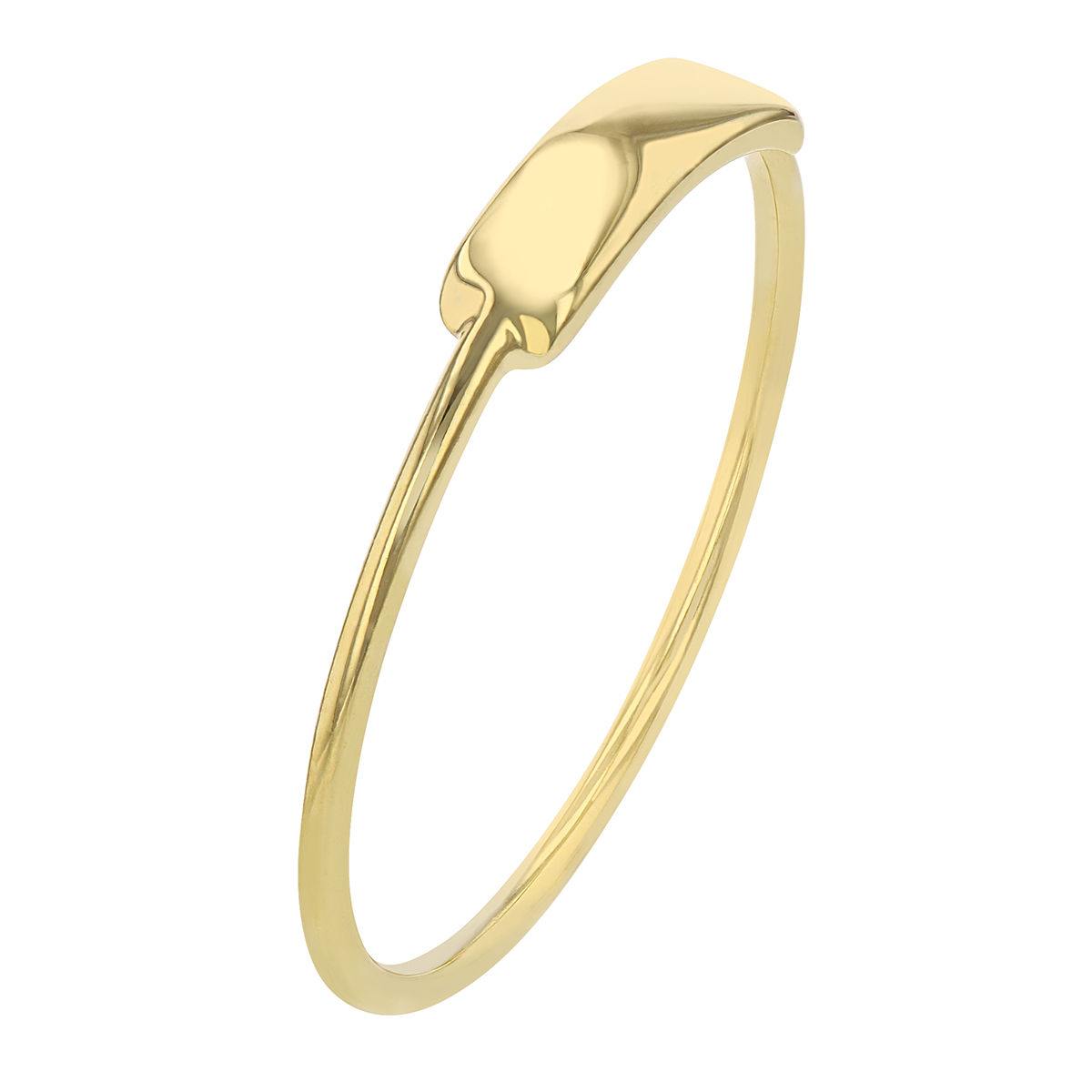 Yellow Gold Small ID Ring