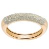 Pesavento Thin Diamanti Ring in 18K Rose Gold with Champagne Diamond Dust
