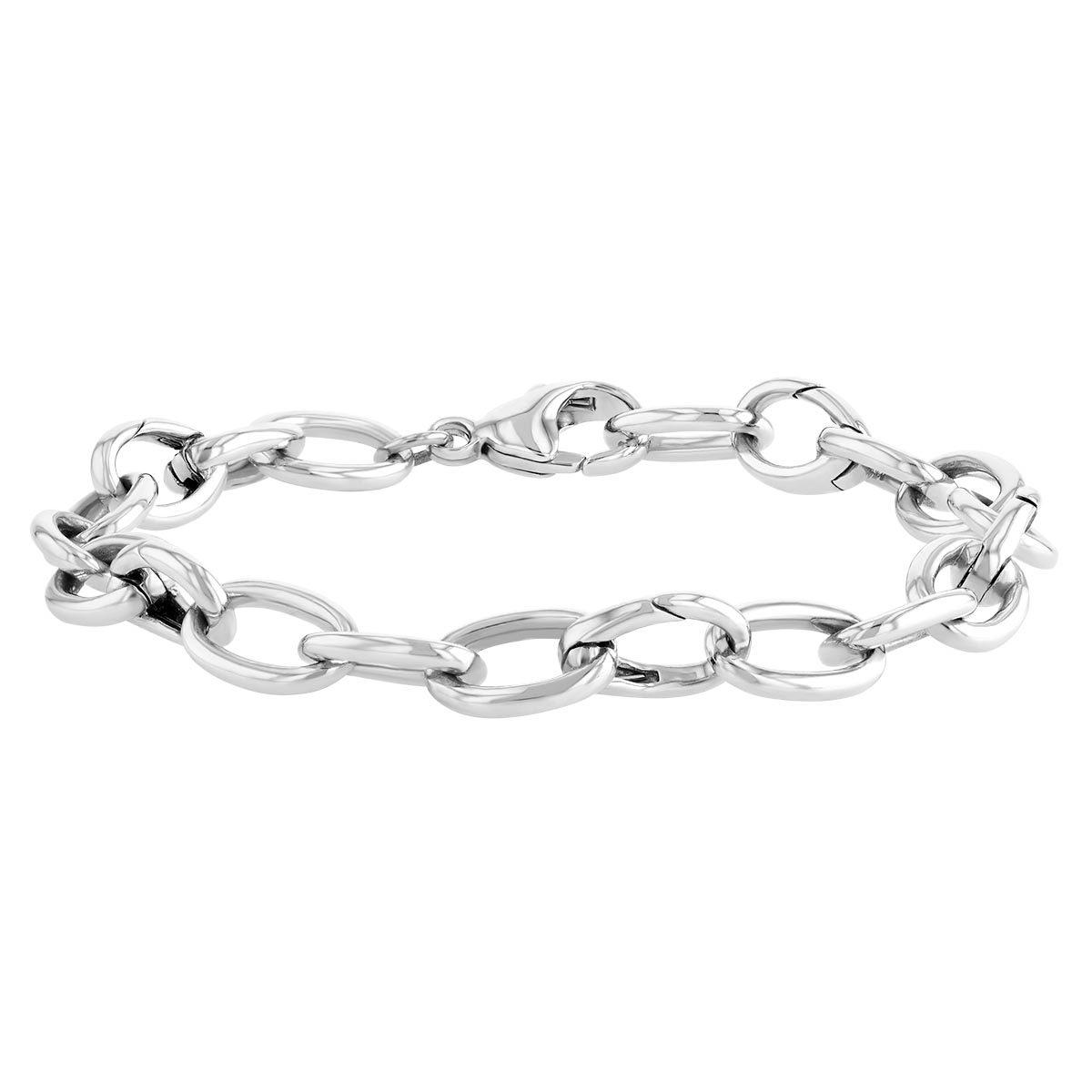Monica Rich Kosann Sterling Silver Charm Bracelet, Hinged Links, 7.5