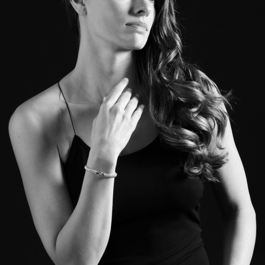 LAGOS Sterling Silver Enso Beaded Circle Bracelet, 7