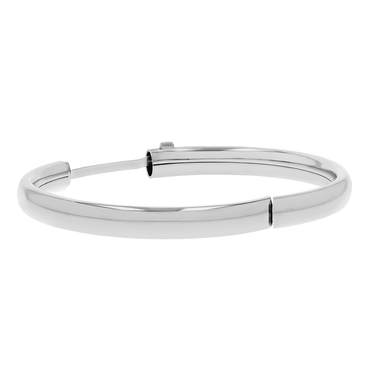 Sterling Silver Hinged Baby Bangle Bracelet, 40 mm