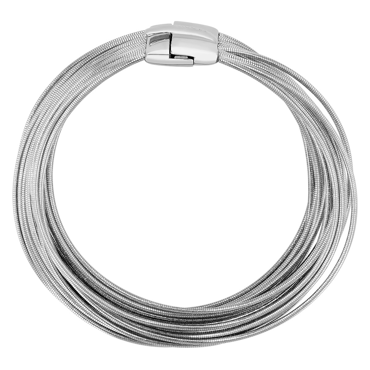 Pesavento DNA Spring Sterling Silver Wide Multi Strand Bracelet, 7