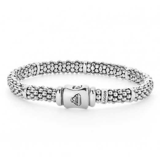 LAGOS Sterling Silver Caviar Rope Bracelet, 6.5