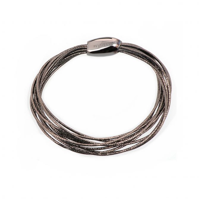 Pesavento Ruthenium & Sterling Silver DNA Thin Strand Bracelet, 8"