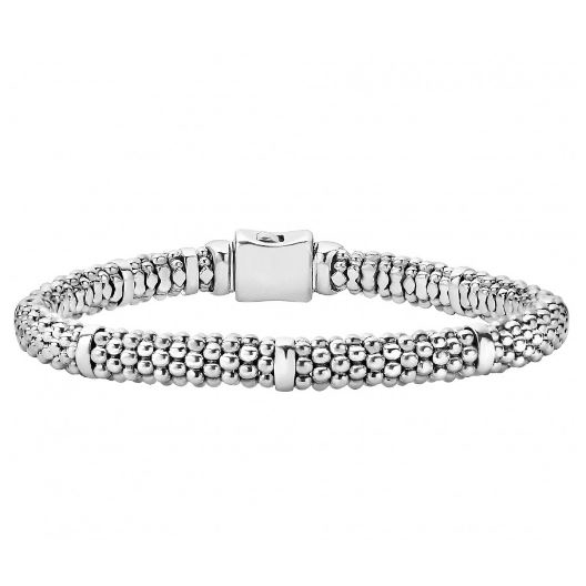 LAGOS Sterling Silver Caviar Rope Bracelet, 8
