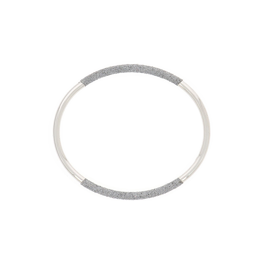 Pesavento Polvere Di Sogni Rhodium & Light Grey Polvere Thin Bangle