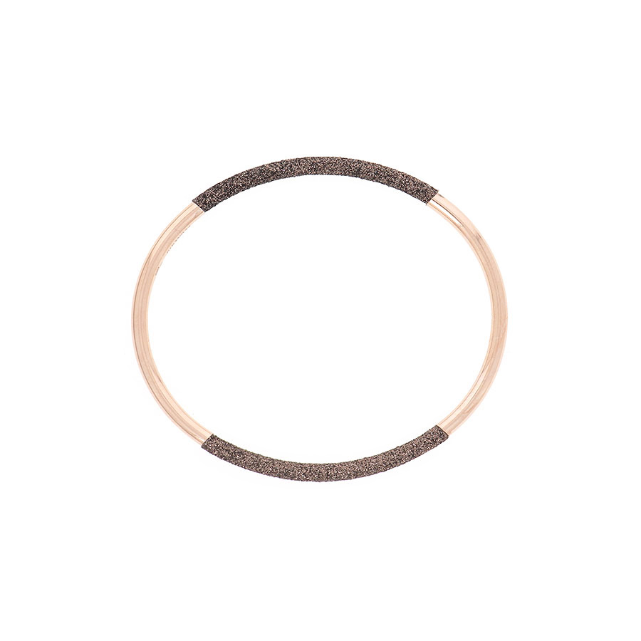 Pesavento Polvere Di Sogni Rose Gold Vermeil & Brown Polvere Thin Bangle