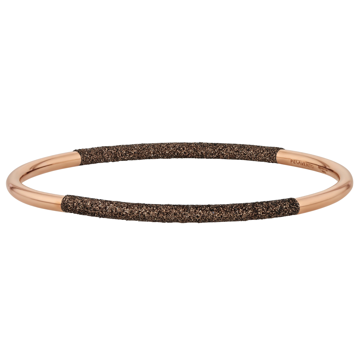 Pesavento Polvere Di Sogni Rose Gold Vermeil & Brown Polvere Thin Bangle