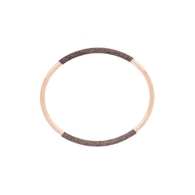 Pesavento Polvere Di Sogni Rose Gold Vermeil & Brown Polvere Thin Bangle