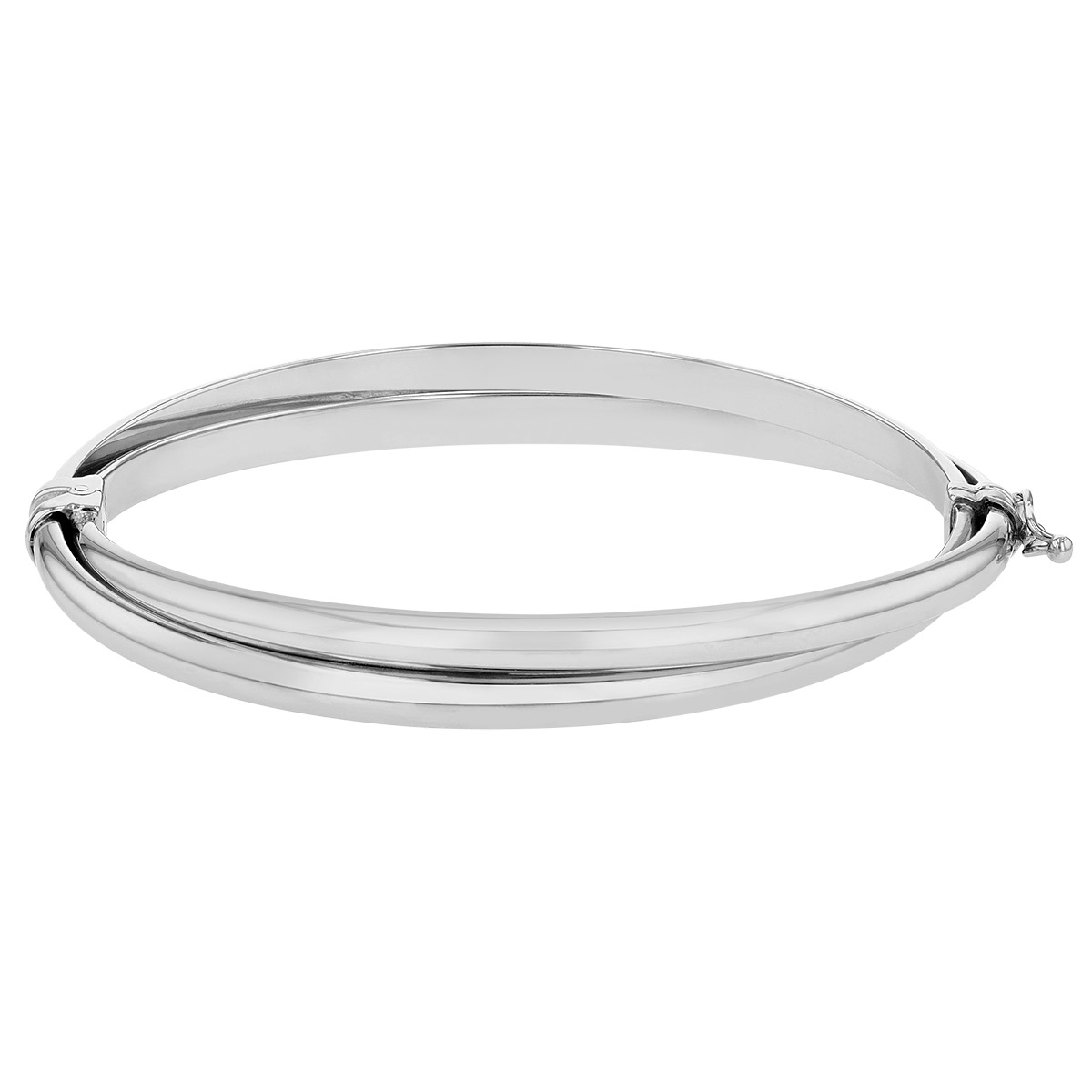 Sterling Silver Double Twist Bangle Bracelet