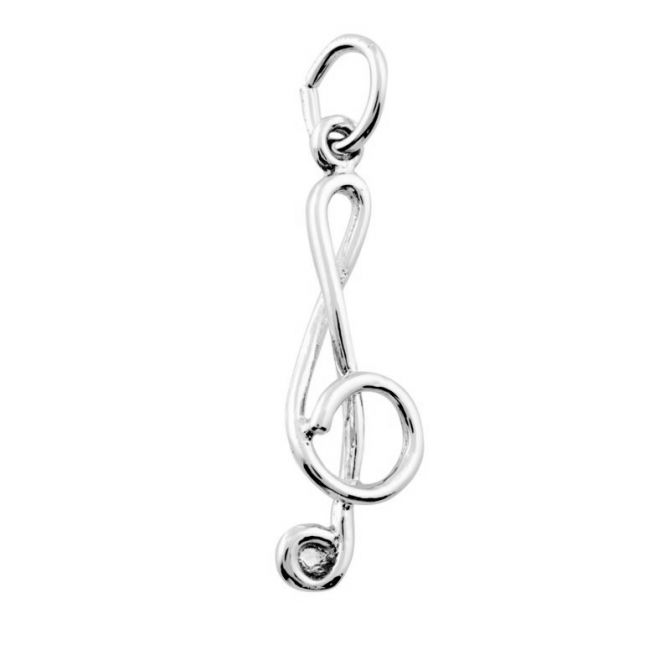 Rembrandt Sterling Silver Treble Clef Charm