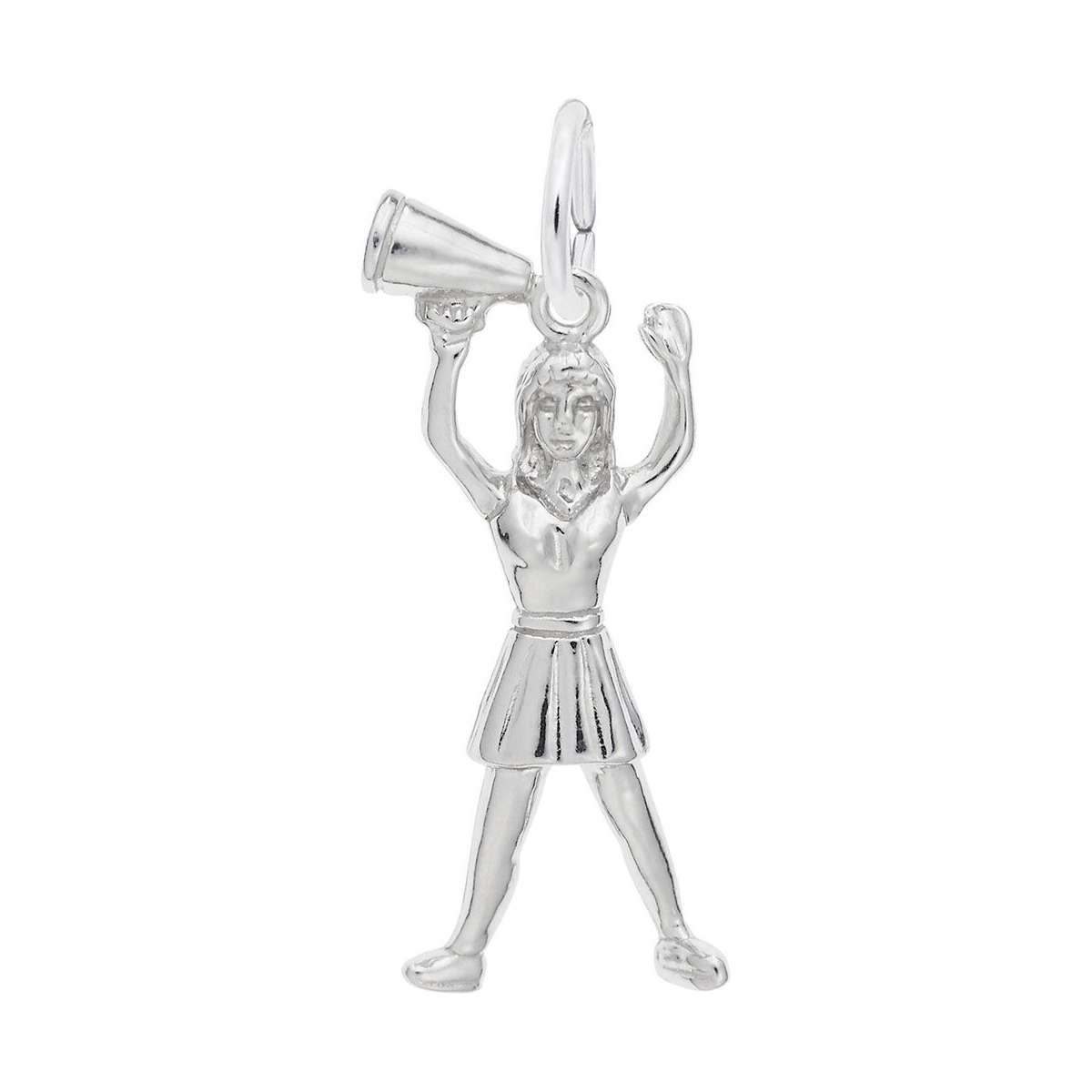 Rembrandt Charms Cheerleader Charm in Sterling Silver