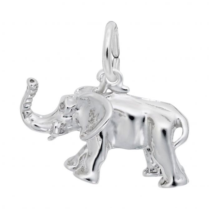 Rembrandt Charms Elephant Charm in Sterling Silver