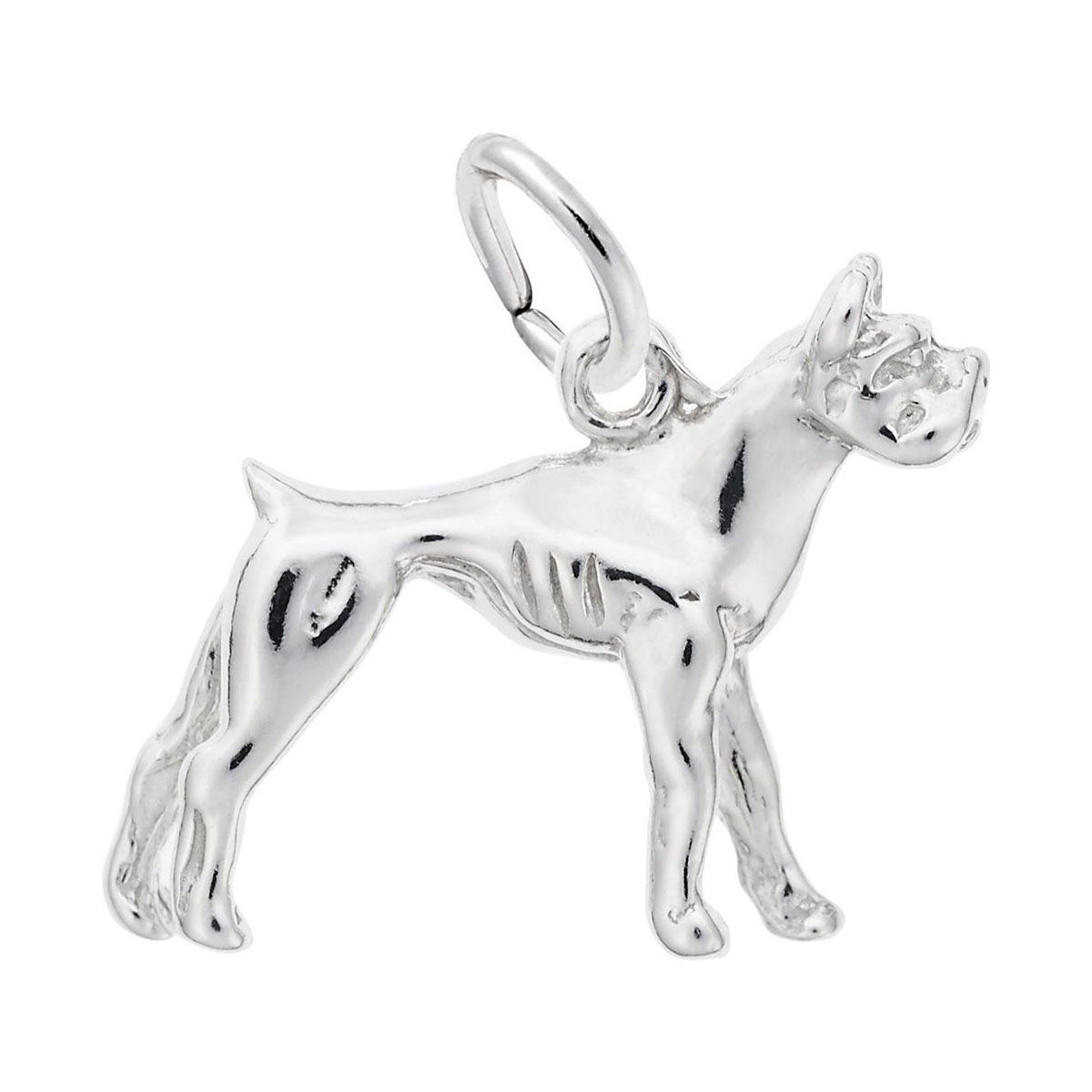 Rembrandt Charms Boxer Charm in Sterling Silver