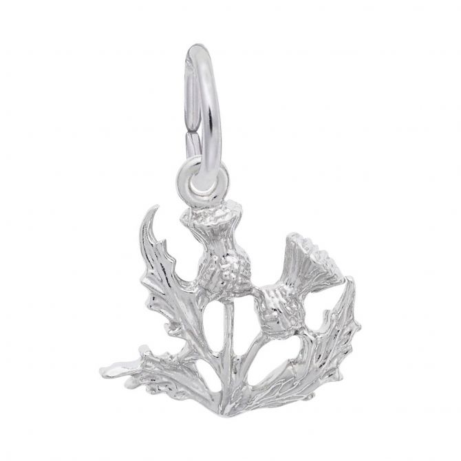 Rembrandt Charms Thistle Charm in Sterling Silver