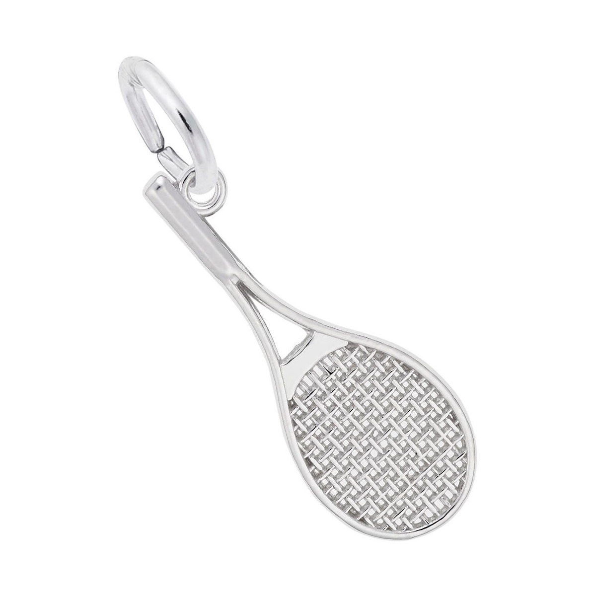 Rembrandt Charms Tennis Racquet Charm in Sterling Silver