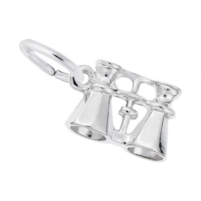 Rembrandt Charms Binoculars Charm in Sterling Silver