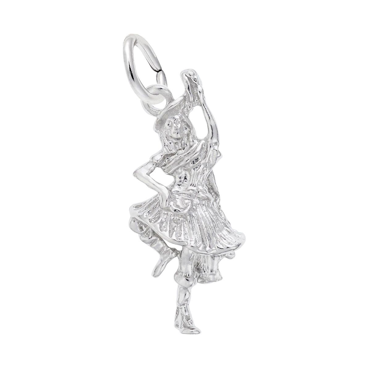 Rembrandt Charms Highland Dancer Charm in Sterling Silver