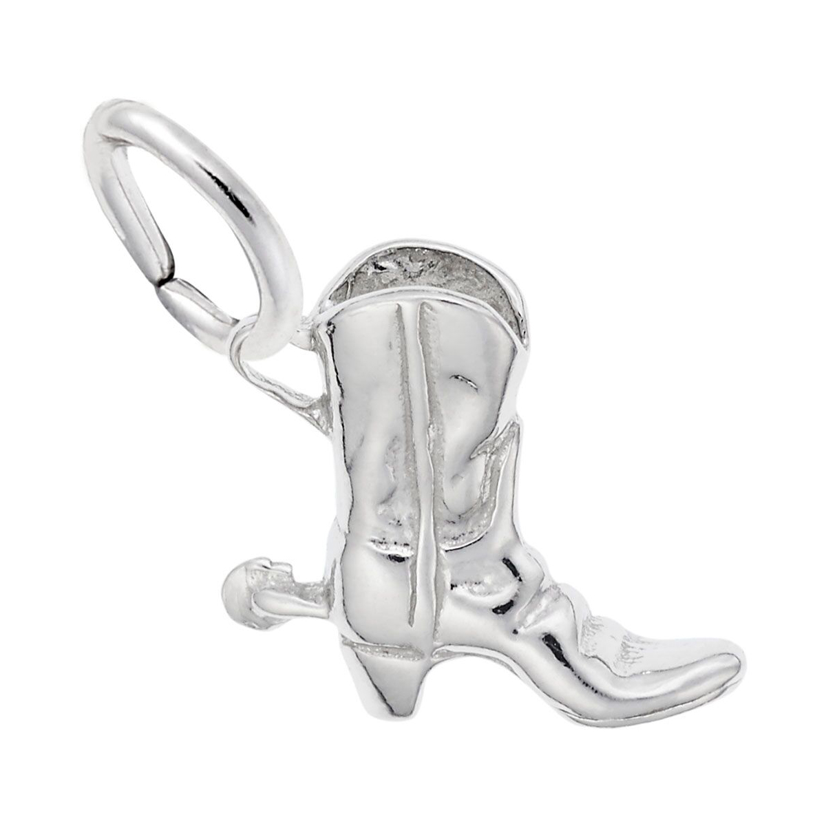 Rembrandt Charms Cowboy Boot Charm in Sterling Silver