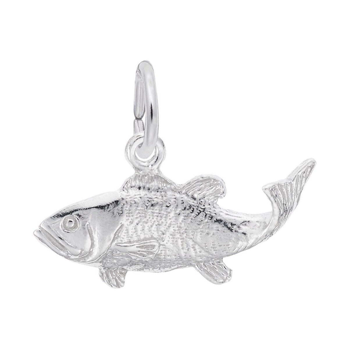 Rembrandt Charms Fish Charm in Sterling Silver