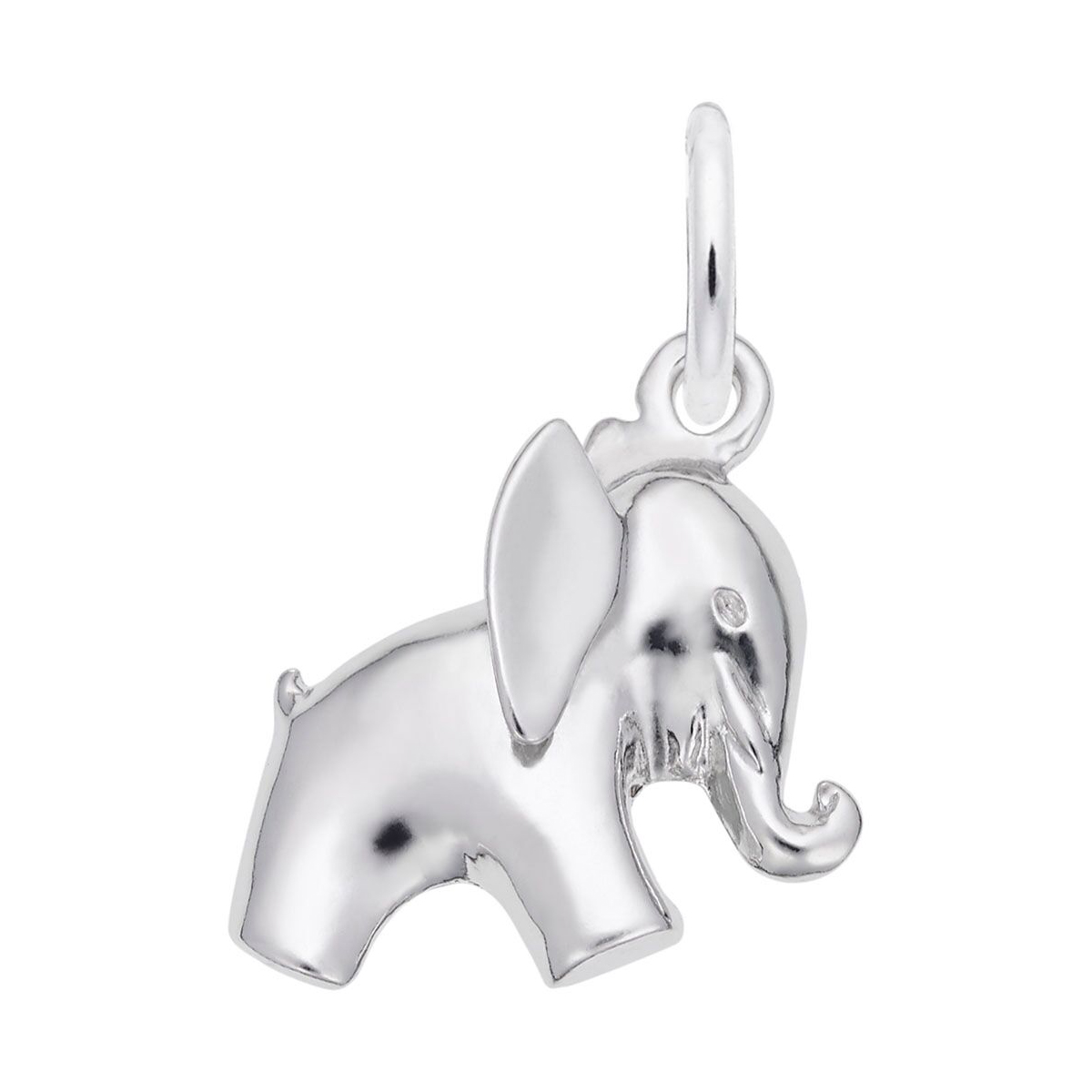 Rembrandt Charms Baby Elephant Charm in Sterling Silver