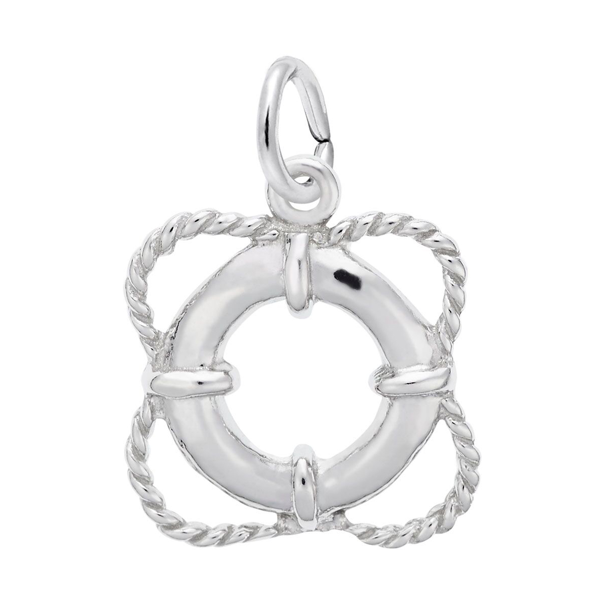 Rembrandt Charms Life Preserver Charm in Sterling Silver