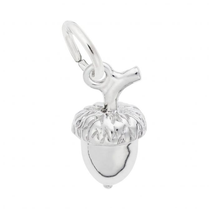 Rembrandt Charms Acorn Accent Charm in Sterling Silver