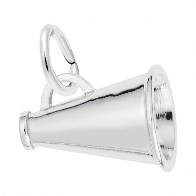 Rembrandt Charms Megaphone Charm in Sterling Silver