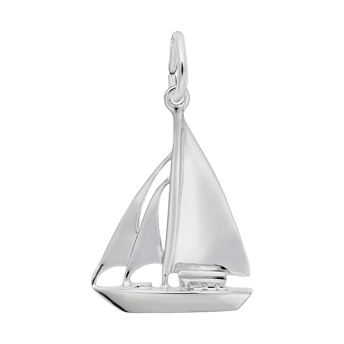 Rembrandt Charms Sailboat Charm in Sterling Silver