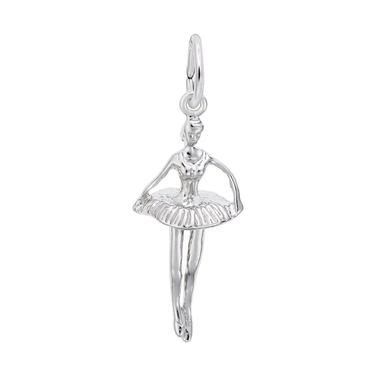 Rembrandt Charms Ballet Dancer Charm in Sterling Silver