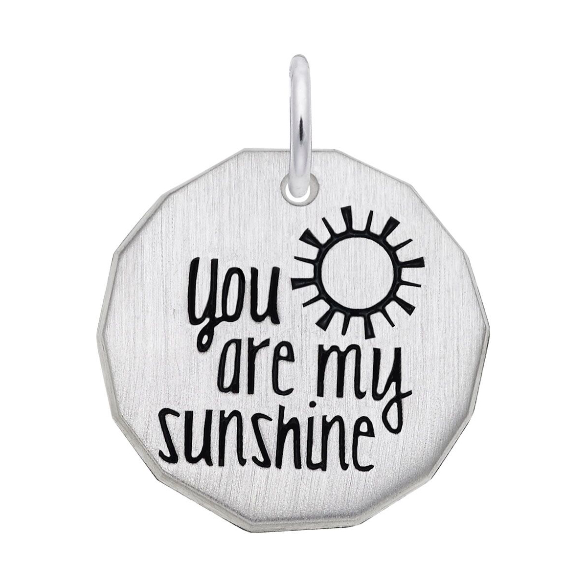 Rembrandt Charms You Are My Sunshine Charm in Sterling Silver
