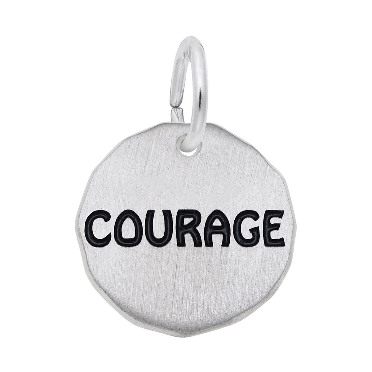 Rembrandt Charms Courage Charm in Sterling Silver