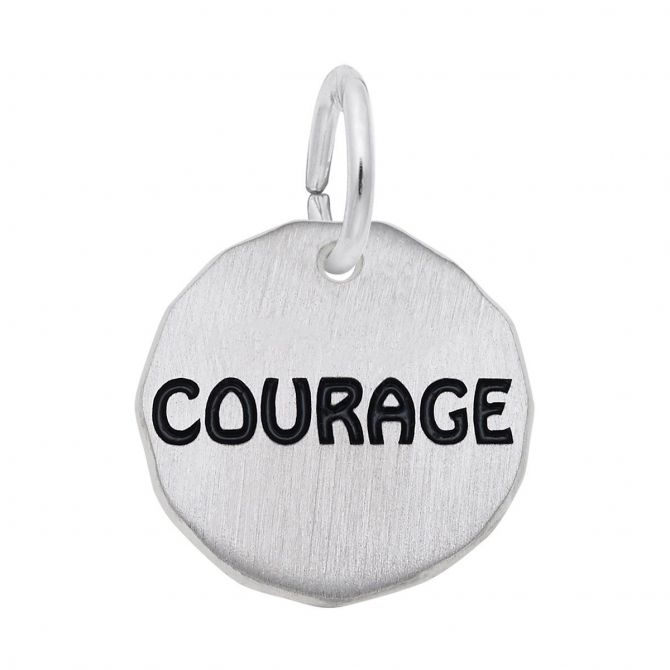 Rembrandt Charms Courage Charm in Sterling Silver