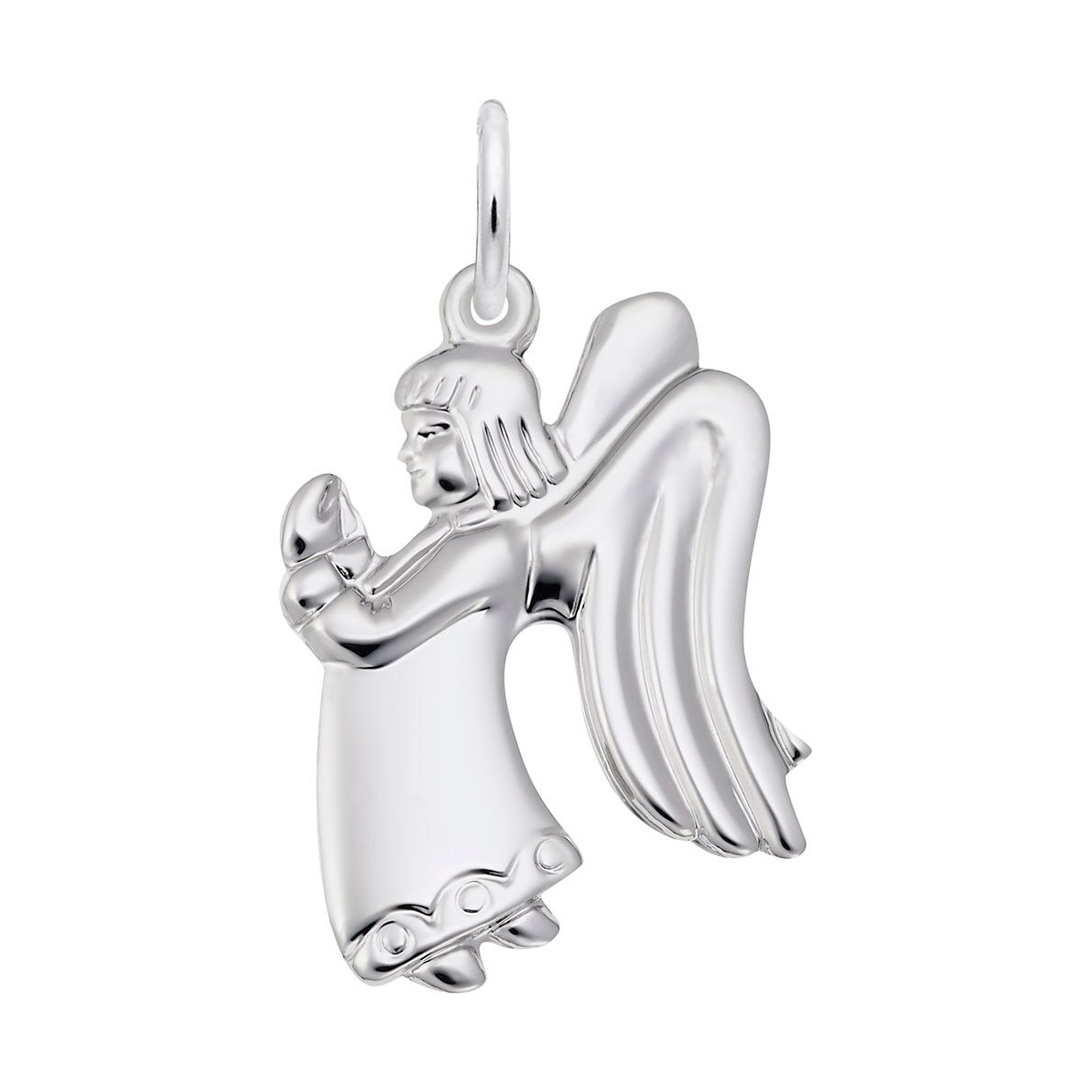 Rembrandt Charms Guardian Angel Charm in Sterling Silver