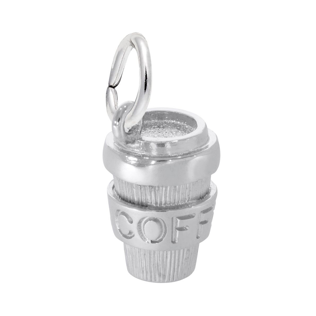 Rembrandt Charms Coffee Cup Charm in Sterling Silver