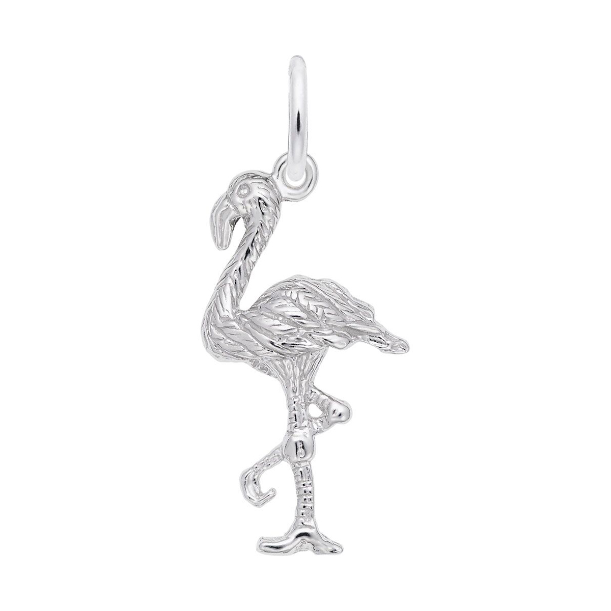 Rembrandt Charms Flamingo Charm in Sterling Silver
