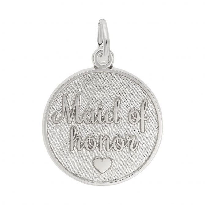 Rembrandt Charms Maid of Honor Charm in Sterling Silver