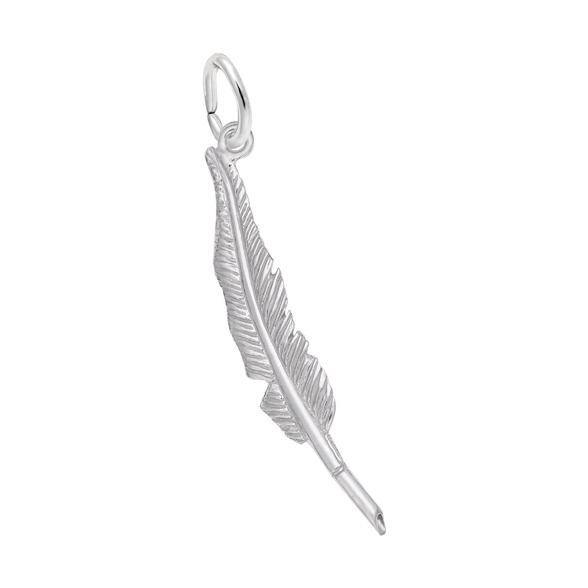 Rembrandt Charms Feather Pen Charm in Sterling Silver