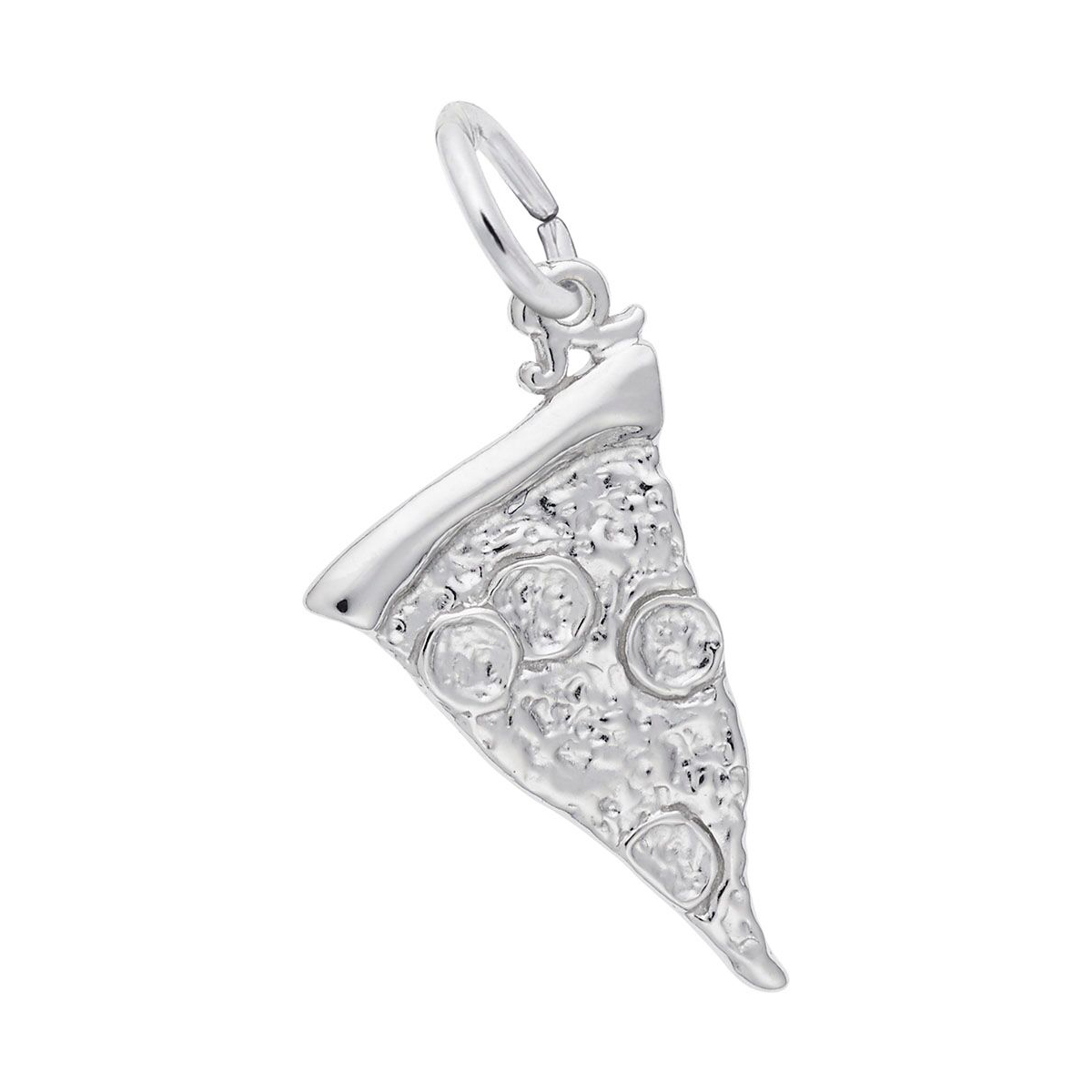 Rembrandt Charms Pizza Slice Charm in Sterling Silver