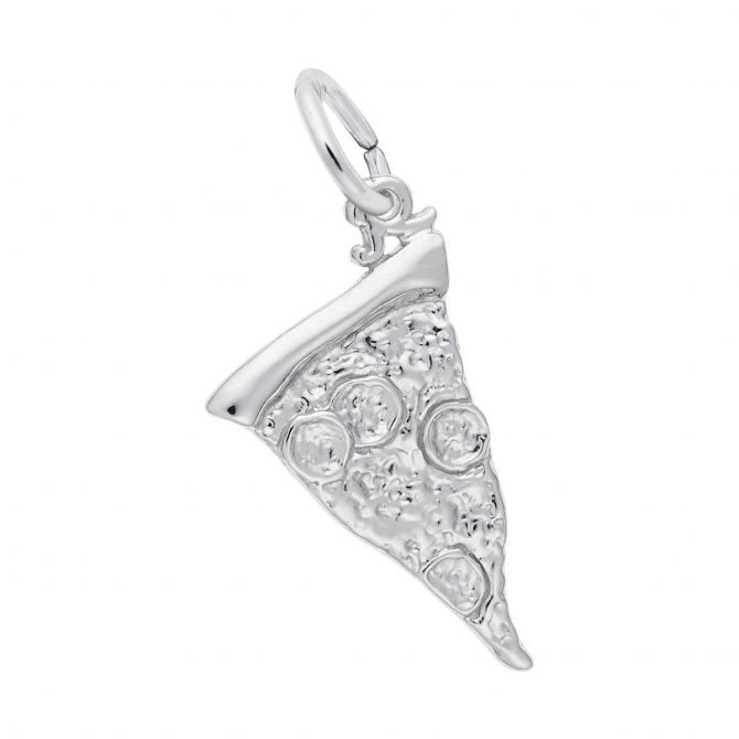 Rembrandt Charms Pizza Slice Charm in Sterling Silver